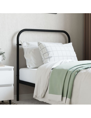 Testiera di Ricambio in Metallo Nero 80 cm