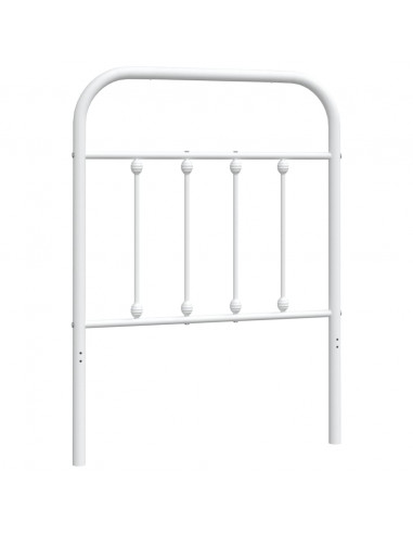Testiera in Metallo Bianco 75 cm