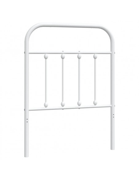 Testiera in Metallo Bianco 75 cm
