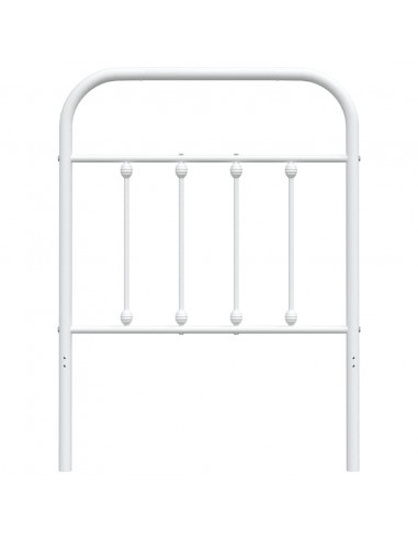 Testiera in Metallo Bianco 75 cm