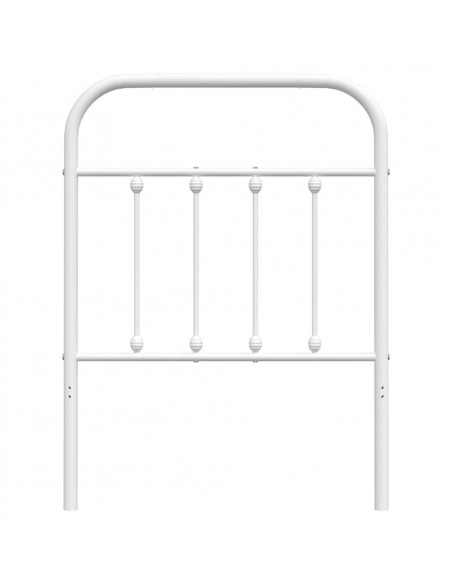 Testiera in Metallo Bianco 75 cm