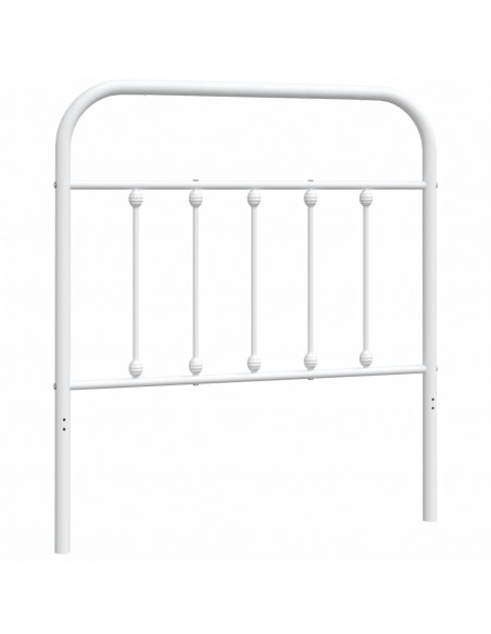 Testiera in Metallo Bianco 80 cm