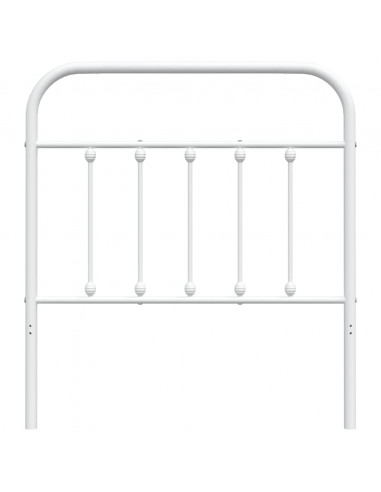 Testiera in Metallo Bianco 80 cm