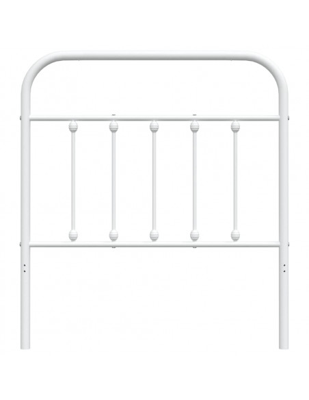 Testiera in Metallo Bianco 80 cm