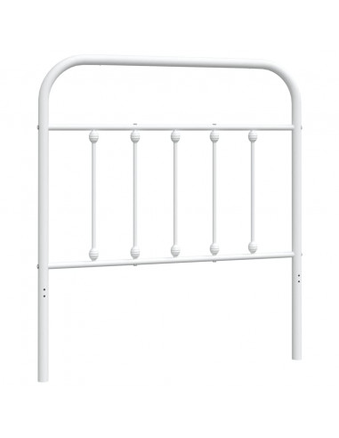 Testiera in Metallo Bianco 90 cm