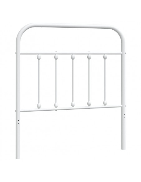 Testiera in Metallo Bianco 90 cm