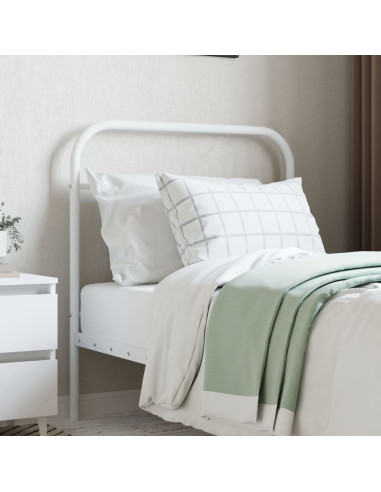 Testiera in Metallo Bianco 90 cm