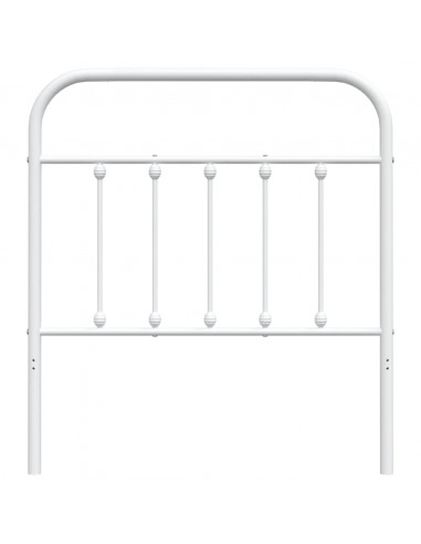 Testiera in Metallo Bianco 90 cm