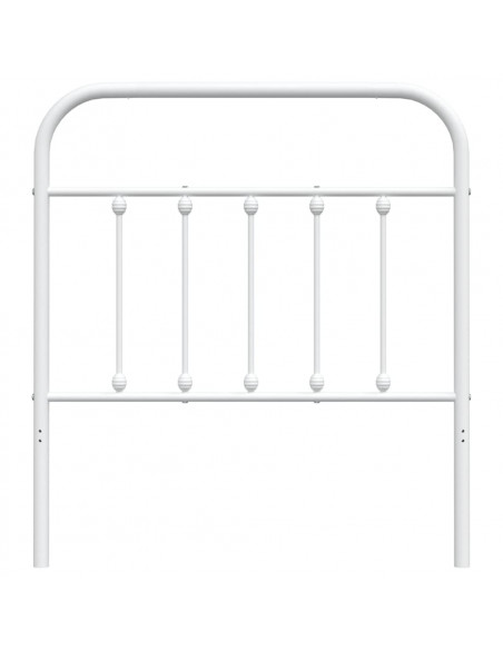 Testiera in Metallo Bianco 90 cm