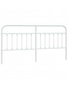 Testiera in Metallo Bianco 193 cm 2