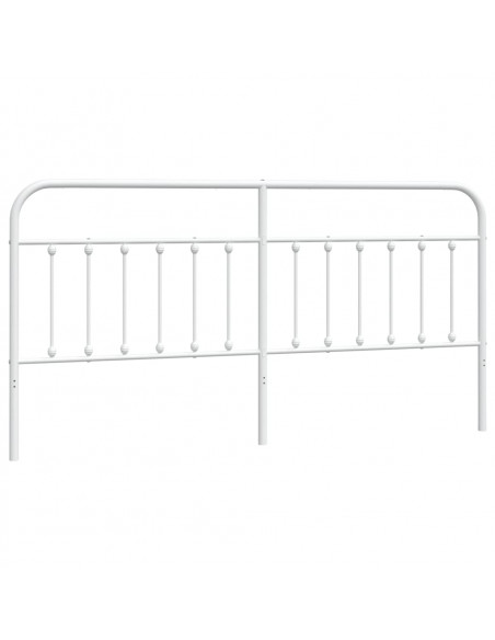 Testiera in Metallo Bianco 193 cm