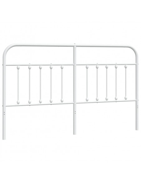 Testiera in Metallo Bianco 180 cm