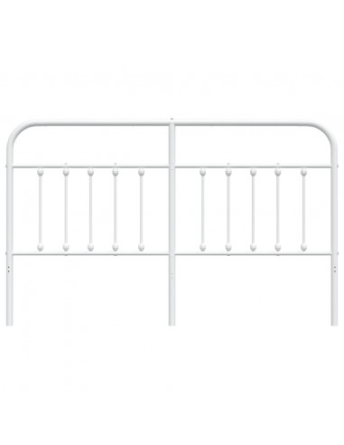 Testiera in Metallo Bianco 180 cm