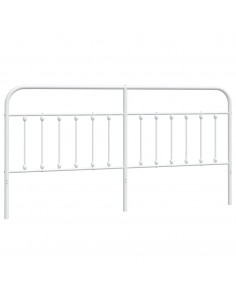 Testiera in Metallo Bianco 200 cm 2