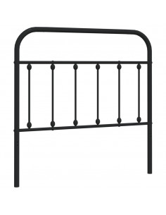 Testiera in Metallo Nero 100 cm 2