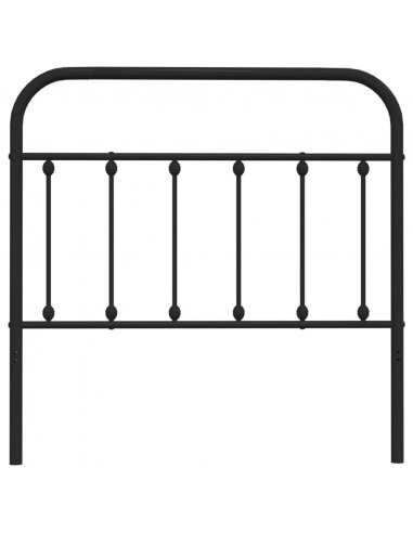 Testiera in Metallo Nero 100 cm