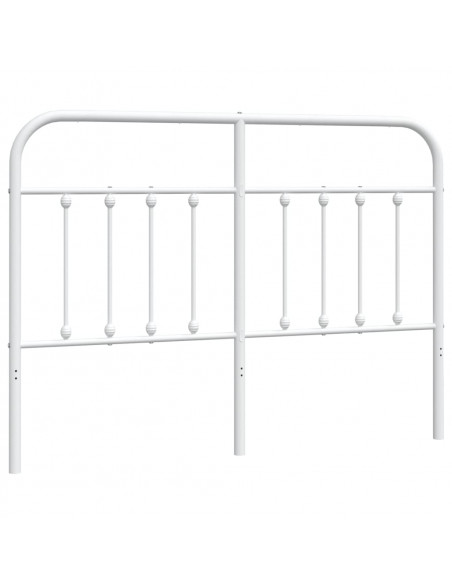 Testiera in Metallo Bianco 150 cm
