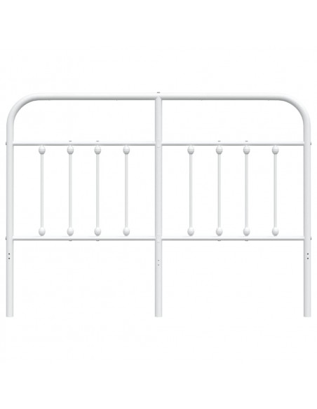 Testiera in Metallo Bianco 150 cm