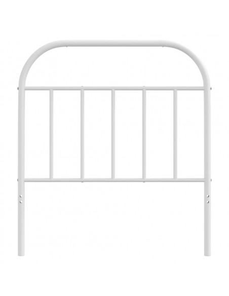 Testiera in Metallo Bianco 90 cm