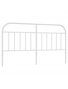 Testiera in Metallo Bianco 180 cm 2