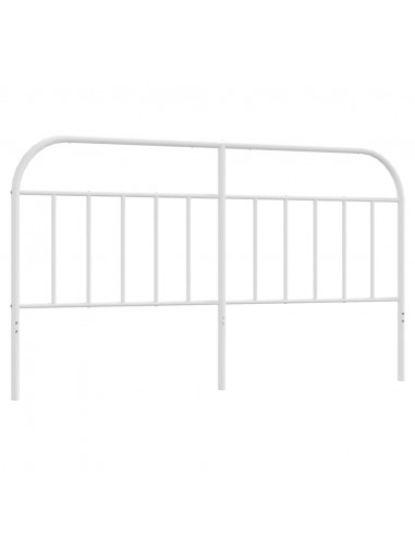 Testiera in Metallo Bianco 180 cm