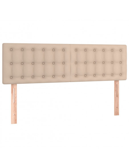 Testiere 2 pz Cappuccino 72x5x78/88 cm in Similpelle