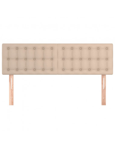 Testiere 2 pz Cappuccino 72x5x78/88 cm in Similpelle