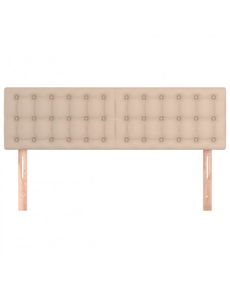 Testiere 2 pz Cappuccino 72x5x78/88 cm in Similpelle