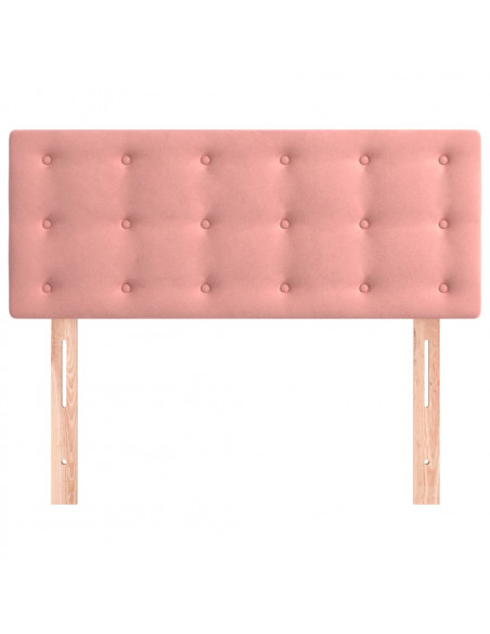 Testiera Rosa 90x5x78/88 cm in Tessuto