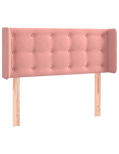 Testiera a LED Rosa 93x16x78/88 cm in Velluto