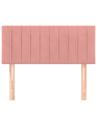 Testiera Rosa 100x5x78/88 cm in Velluto