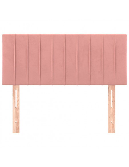 Testiera Rosa 100x5x78/88 cm in Velluto