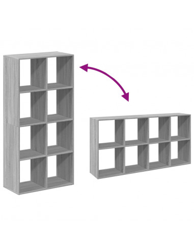 Libreria Divisorio Grigio Sonoma 69,5x29x137,5cm in Truciolato