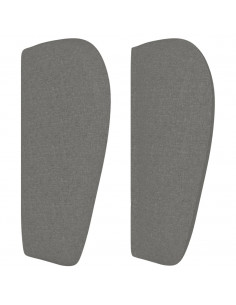 Testiera ad Orecchio Grigio Scuro 147x23x78/88 cm in Tessuto 2