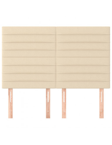 Testiere 4 pz Crema 72x5x78/88 cm in Tessuto