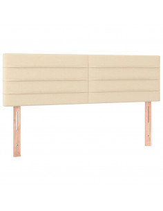 Testiere 2 pz Crema 72x5x78/88 cm in Tessuto 2