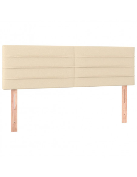 Testiere 2 pz Crema 72x5x78/88 cm in Tessuto