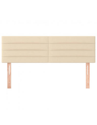 Testiere 2 pz Crema 72x5x78/88 cm in Tessuto