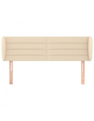 Testiera ad Orecchio Crema 147x23x78/88 cm in Tessuto