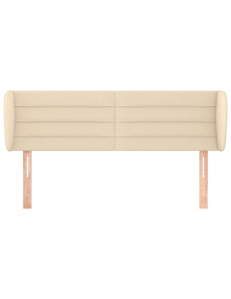 Testiera ad Orecchio Crema 147x23x78/88 cm in Tessuto