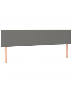 Testiere 2 pz Grigio Scuro 100x5x78/88 cm in Tessuto 2