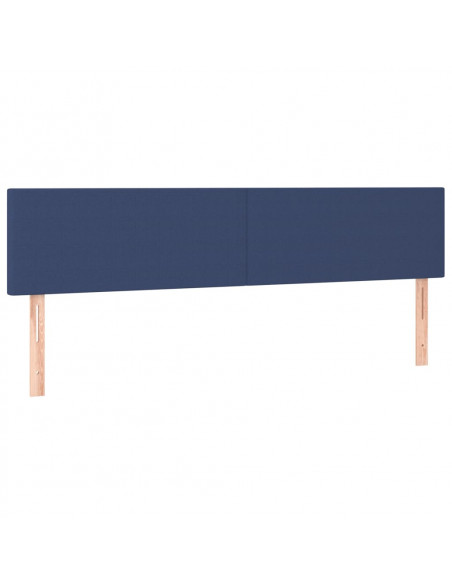 Testiera 2 pz Blu 100x5x78/88 cm in Tessuto