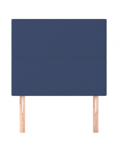 Testiera 2 pz Blu 100x5x78/88 cm in Tessuto