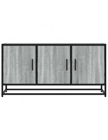 Mobile TV Grigio Sonoma 100x35x50 cm Legno Multistrato Metallo