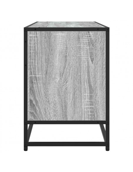 Mobile TV Grigio Sonoma 100x35x50 cm Legno Multistrato Metallo
