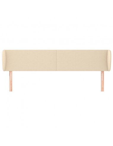 Testiera ad Orecchio Crema 203x23x78/88 cm in Tessuto