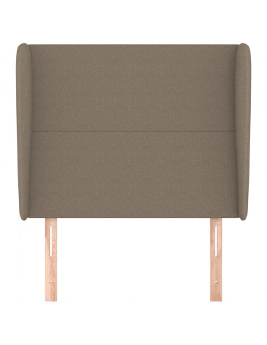 Testiera ad Orecchio Tortora 93x23x118/128 cm in Tessuto