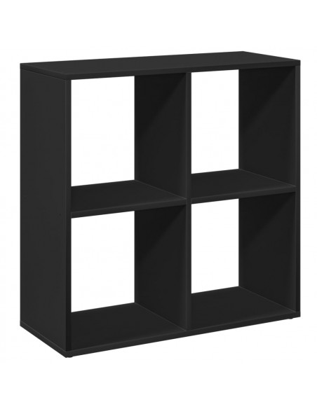 Libreria Divisorio Nera 69,5x29x69,5 cm in Truciolato