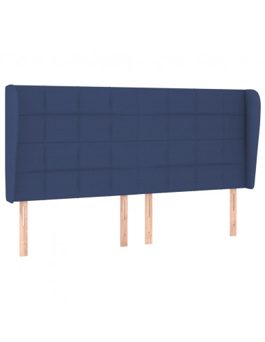 Testiera ad Orecchio Blu 183x23x118/128 cm in Tessuto