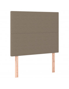 Testiera 2 pz Tortora 100x5x78/88 cm in Tessuto 2